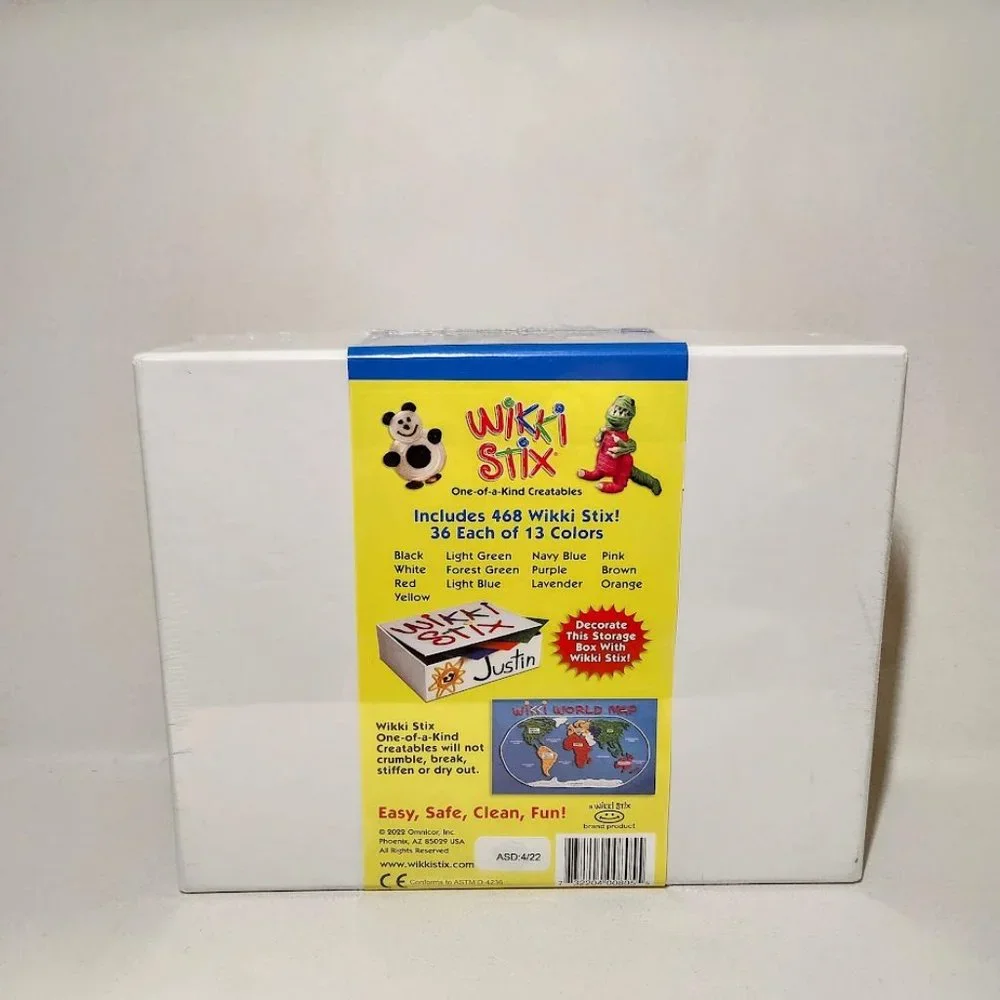 NEW 468 Wikki Stix in 13 Colors Arts and Crafts Supplies Kit Wax  Brand ne